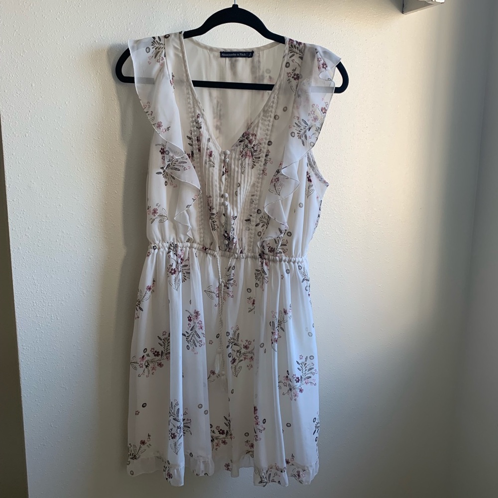 White floral dress
